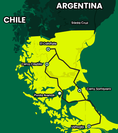 Patagonia Route Map