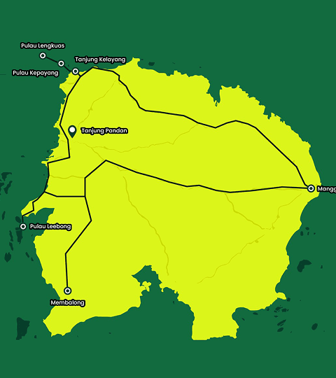 Belitung Route Map